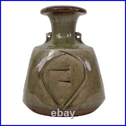 John Jelfs Studio Pottery Vase Celedon h19cm MCM John Jelfs Studio Pottery Vase Celedon h19cm MCM
