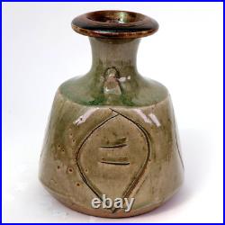 John Jelfs Studio Pottery Vase Celedon h19cm MCM John Jelfs Studio Pottery Vase Celedon h19cm MCM