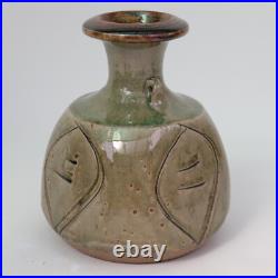John Jelfs Studio Pottery Vase Celedon h19cm MCM John Jelfs Studio Pottery Vase Celedon h19cm MCM