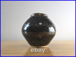 John Leach Muchelney studio pottery exhibition vase Tenmoku glaze 2010 VGC