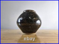 John Leach Muchelney studio pottery exhibition vase Tenmoku glaze 2010 VGC