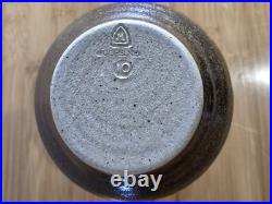 John Leach Muchelney studio pottery exhibition vase Tenmoku glaze 2010 VGC