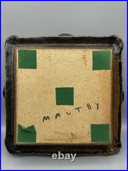 John Maltby (1936-2020) Large Stoneware Square Dish, Signed! 29.5cm