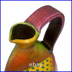 John Pollex Potter Small Jug Vase Abstract Collapsed Studio Pottery English
