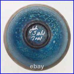 John Scott Raku Studio Pottery Bowl Dated 2001
