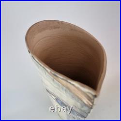 Jonathan Cox Signed Studio Pottery Vase Painted With Face 49cm High