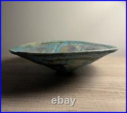 Julian king Salter Contemporary studio pottery bowl, st ives, Leach era