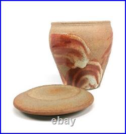 Jynsym Ong Studio Pottery Iron Rich Shino Glazed Hand Thrown Lidded Pot SUPER