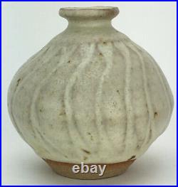 Katherine Pleydell Bouverie British Studio Pottery Cream Glazed Vase Signed Jar