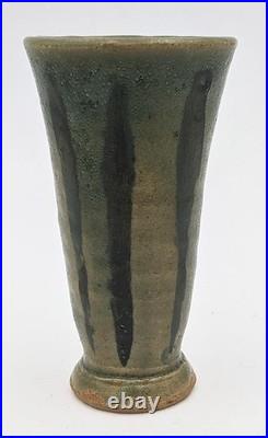 Katherine Pleydell-bouverie Small Studio Pottery Incised Vase 20th Century