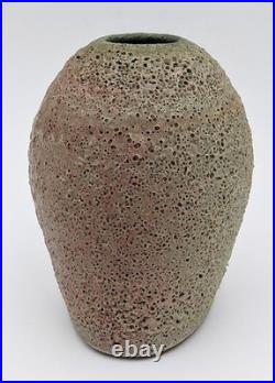 Katrina Pechal Studio Pottery Volcanic Glaze Vase 20th Century