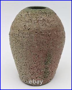 Katrina Pechal Studio Pottery Volcanic Glaze Vase 20th Century