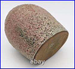 Katrina Pechal Studio Pottery Volcanic Glaze Vase 20th Century