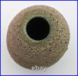 Katrina Pechal Studio Pottery Volcanic Glaze Vase 20th Century