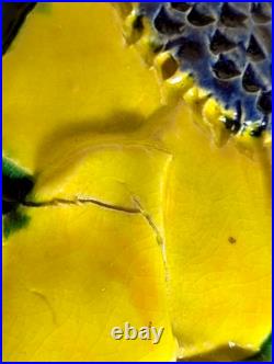 LARGE Vanessa Hogge 1991 British Studio Pottery Sunflowers Vase