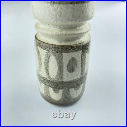 Lapid Israel Vtg Mid Century Modern Studio Art Pottery Stoneware Vase Vessel