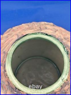 Large 33cm Vintage 1970s Brutalist Studio Pottery Jug (3kg) Volcanic Lava Glaze