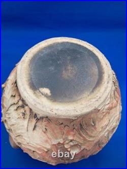 Large 33cm Vintage 1970s Brutalist Studio Pottery Jug (3kg) Volcanic Lava Glaze