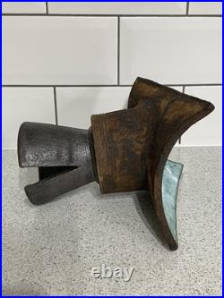 Large Abstract Clive Brooker Studio Pottery Grainy Brown & Turquoise Glazed Vase Large Abstract Clive Brooker Studio Pottery Grainy Brown & Turquoise Glazed Vase