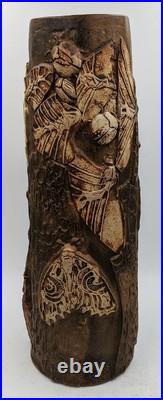 Large Bernard Rooke Studio Pottery Insect Vase 20th Century 18.3 Inches Large Bernard Rooke Studio Pottery Insect Vase 20th Century 18.3 Inches