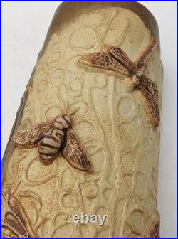 Large Bernard Rooke Studio Pottery Insect Vase 20th Century 18.3 Inches Large Bernard Rooke Studio Pottery Insect Vase 20th Century 18.3 Inches