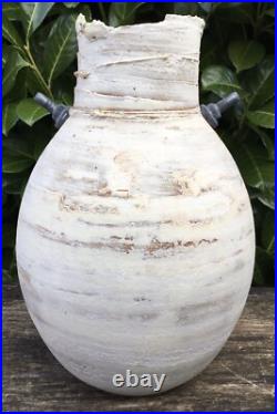 Large Contemporary John Kershaw Studio Pottery Vase With Screw Decoration Large Contemporary John Kershaw Studio Pottery Vase With Screw Decoration