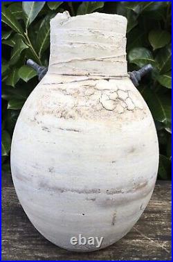 Large Contemporary John Kershaw Studio Pottery Vase With Screw Decoration