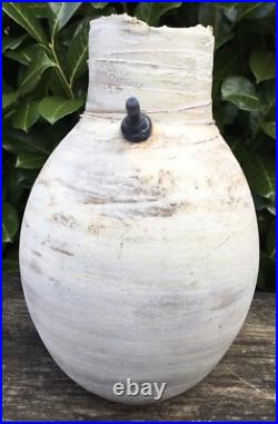 Large Contemporary John Kershaw Studio Pottery Vase With Screw Decoration Large Contemporary John Kershaw Studio Pottery Vase With Screw Decoration