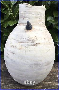 Large Contemporary John Kershaw Studio Pottery Vase With Screw Decoration
