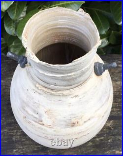 Large Contemporary John Kershaw Studio Pottery Vase With Screw Decoration Large Contemporary John Kershaw Studio Pottery Vase With Screw Decoration