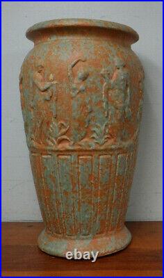 Large Crooksville Burley-Winter Art Pottery Classical Floor Vase 16 3/4