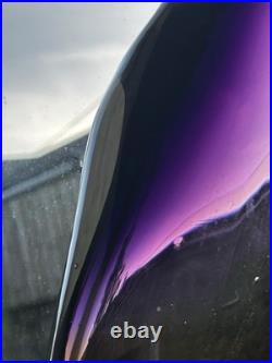 Large Czech 1960-70s Sommerso Glass Vase 50cm Amethyst Amber Hospodka Style MCM