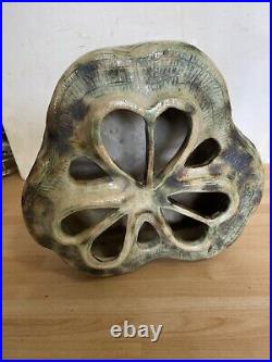 Large Heavy One Of a Kind unique studio pottery Vase Large Heavy One Of a Kind unique studio pottery Vase