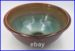 Large John Harlow Somerset Studio Pottery Stoneware Bowl 20th Century