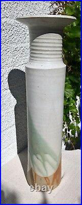 Large Martin Homer British studio pottery stoneware floor vase vessel 1980s
