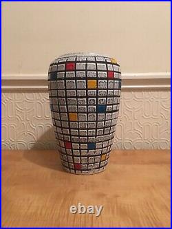 Large Mid Century Modernist Vase West German Studio Pottery 12