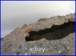 Large Nic Collins Signed Art Studio Pottery Vase Wood Fired Surface Texture