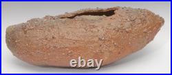 Large Nic Collins Signed Art Studio Pottery Vase Wood Fired Surface Texture