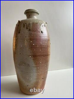 Large Phil Rogers Studio Pottery Bottle Vase. Fabulous