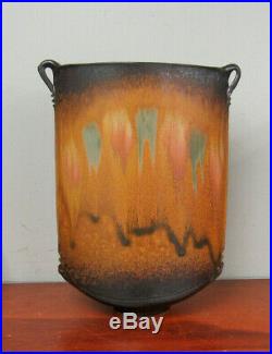 Large Richard Aerni Stoneware Vase Modernist Abstract Studio Art Pottery