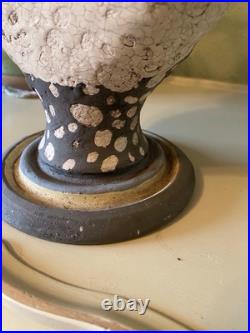 Large Studio Art Pottery Decorative Dalmatian Vase By John Mullin Large Studio Art Pottery Decorative Dalmatian Vase By John Mullin