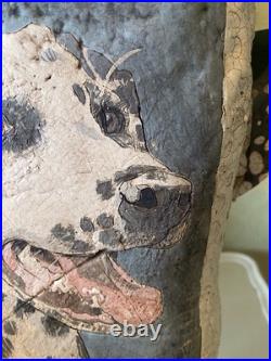 Large Studio Art Pottery Decorative Dalmatian Vase By John Mullin Large Studio Art Pottery Decorative Dalmatian Vase By John Mullin