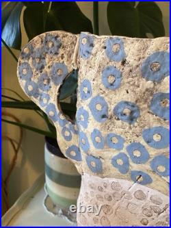 Large Studio Art Pottery Decorative Dalmatian Vase By John Mullin Large Studio Art Pottery Decorative Dalmatian Vase By John Mullin