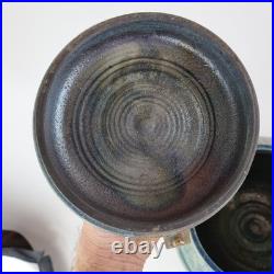 Large Studio Pottery Blue Lustre Jar And Cover 33cm High Indistinctly Signed
