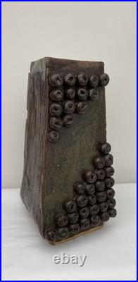 Large Studio Pottery Vase Brutalist Style 60's 70's