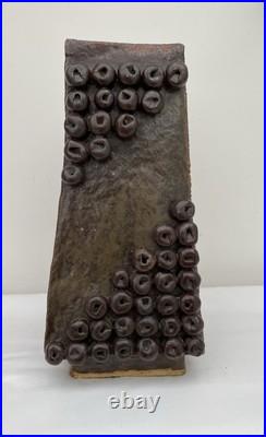 Large Studio Pottery Vase Brutalist Style 60's 70's