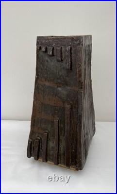 Large Studio Pottery Vase Brutalist Style 60's 70's