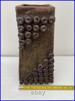 Large Studio Pottery Vase Brutalist Style 60's 70's
