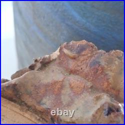 Large Studio Pottery Vase by TK Wilson Soaring Eagle 2 Piece Handcrafted Vintage