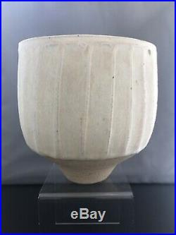 Large Stunning Early Joanna Constantinidis Fluted Studio Vase